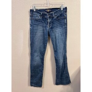 Lucky Brand Sweet N‎ Low Jeans Womens Size 4/27 Bootcut Dark Wash Denim